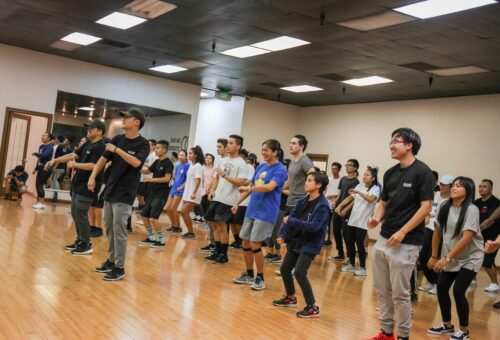 choreo teachers teaching a full class