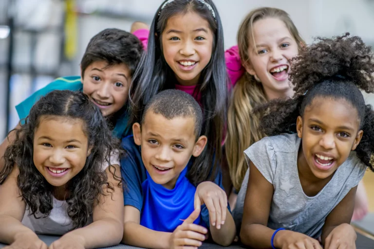 Group of smiling kids